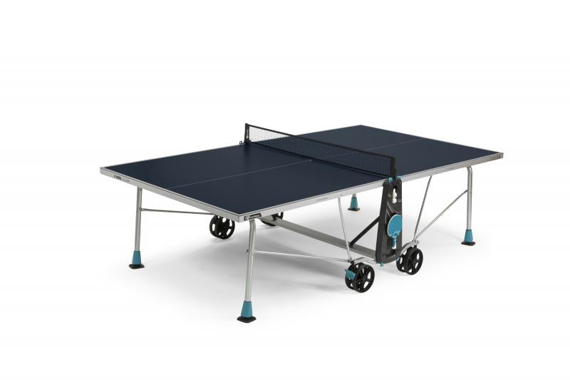 Resigilat! Masă Tenis de Masă Cornilleau 200X Outdoor - Laminat 5mm, 2 Frâne, Clasa D (Copie) - Albastru